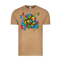Vintage Camel autism sunflower ribbon Vintage Tee - AdoDesignShop