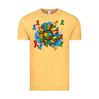 Vintage Mustard autism sunflower ribbon Vintage Tee - AdoDesignShop