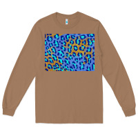 Toasted Coconut leopard background turquoise and gold 3200x2400 Long Sleeve Tee - AdoDesignShop