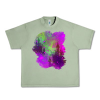 Oil Green castle halloween patch Urban Heavy Tee - BundleAndBundleShop