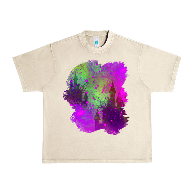 Castle Halloween Patch Urban Heavy Tee by BundleAndBundleShop | Teevron
