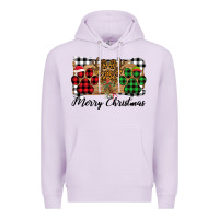 Lilac Merry Christmas Paws Premium Hoodie - Bettercallsaul