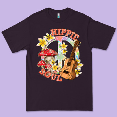 Hippie Soul With Peace Premium Tee Designed By Texasbilliewilder