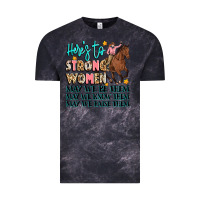 Cloud Black heres to strong women Vintage Tee - Artiststas