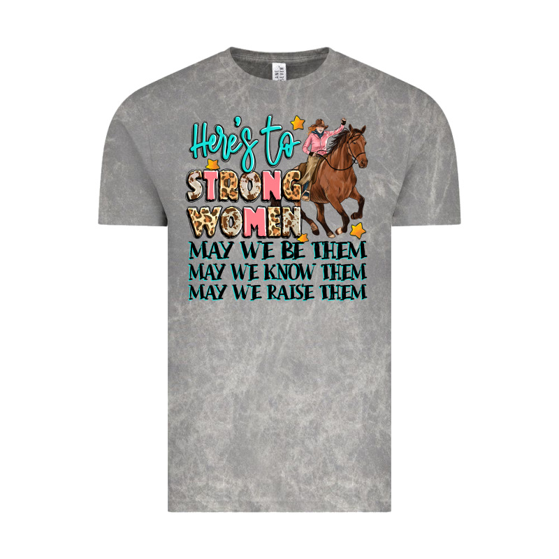 Heres To Strong Women Vintage Tee by Artiststas | Teevron