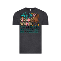 Vintage Black heres to strong women Vintage Tee - Artiststas