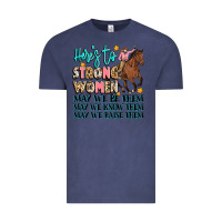 Vintage Denim heres to strong women Vintage Tee - Artiststas