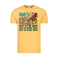 Vintage Mustard heres to strong women Vintage Tee - Artiststas
