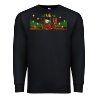 Black oh holy night Premium Sweatshirt - BundleAndBundleShop