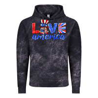 Cloud Black love america gnome Vintage Hoodie - HRA Design Shop