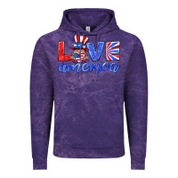 Cloud Purple love america gnome Vintage Hoodie - HRA Design Shop