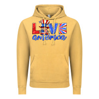 Vintage Mustard love america gnome Vintage Hoodie - HRA Design Shop