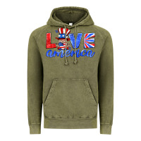 Vintage Olive love america gnome Vintage Hoodie - HRA Design Shop