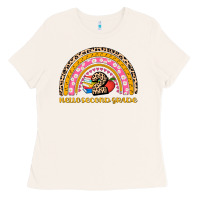 Bone back to school rainbow hello second grade Ladies Tee - AdoDesignShop