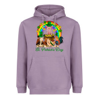 Lavender St. Patrick's Day Farm Animal Png Heavyweight Hoodie - BundleAndBundleShop