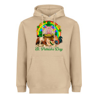 Mushroom St. Patrick's Day Farm Animal Png Heavyweight Hoodie - BundleAndBundleShop