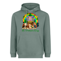 Sage St. Patrick's Day Farm Animal Png Heavyweight Hoodie - BundleAndBundleShop