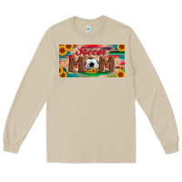 Mushroom soccer mom with ball and sunflower and serape licanse plate Long Sleeve Tee - Artiststas