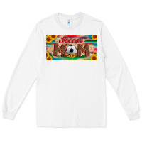 White soccer mom with ball and sunflower and serape licanse plate Long Sleeve Tee - Artiststas