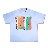 Grape Ice Western Cowhide Sunflower Jute Glitter Farm Life Brush Stroke Urban Heavy Tee - Bettercallsaul