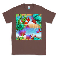Chestnut seahorse and beach Classic Tee - BundleAndBundleShop