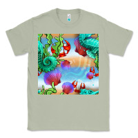 Matcha seahorse and beach Classic Tee - BundleAndBundleShop