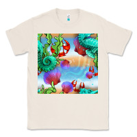 Natural seahorse and beach Classic Tee - BundleAndBundleShop