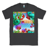 Smoke seahorse and beach Classic Tee - BundleAndBundleShop
