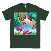 Sports Green seahorse and beach Classic Tee - BundleAndBundleShop