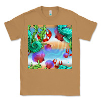 Toasted Coconut seahorse and beach Classic Tee - BundleAndBundleShop