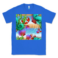 True Royal seahorse and beach Classic Tee - BundleAndBundleShop
