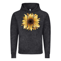 Vintage Black watercolor sunflower Vintage Hoodie - JahusDesignShop