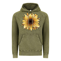 Vintage Olive watercolor sunflower Vintage Hoodie - JahusDesignShop