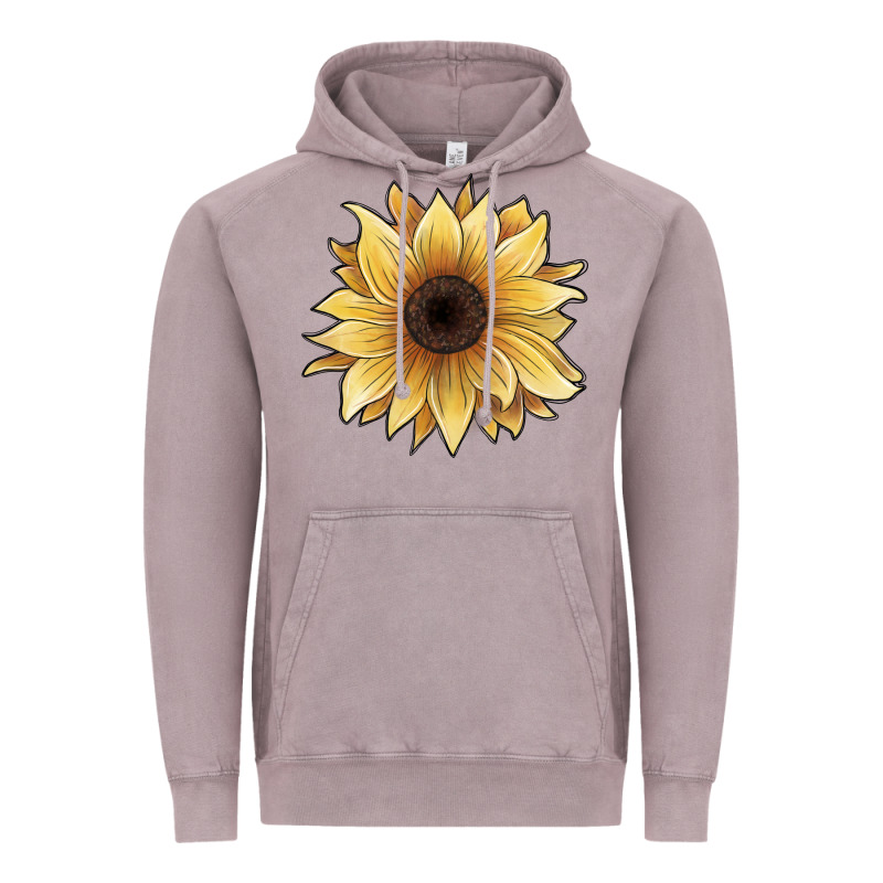 Watercolor Sunflower Vintage Hoodie by JahusDesignShop | Teevron
