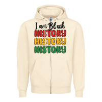 Sandshell i am black history Zipper Hoodie - MaliasSmallBusiness