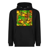Black St. Patrick's pot of gold seamless pattern Heavyweight Hoodie - BundleAndBundleShop