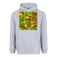 Heather Grey St. Patrick's pot of gold seamless pattern Heavyweight Hoodie - BundleAndBundleShop