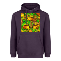 Plum St. Patrick's pot of gold seamless pattern Heavyweight Hoodie - BundleAndBundleShop