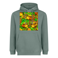 Sage St. Patrick's pot of gold seamless pattern Heavyweight Hoodie - BundleAndBundleShop
