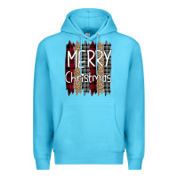 Ocean Blue merry christmas leopard print Premium Hoodie - Bettercallsaul