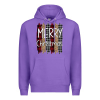 Purple merry christmas leopard print Premium Hoodie - Bettercallsaul