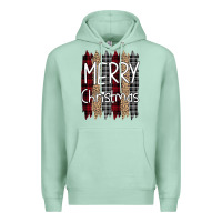 Seafoam merry christmas leopard print Premium Hoodie - Bettercallsaul