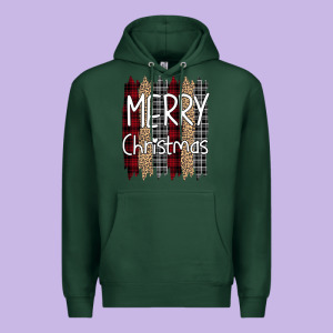 Merry Christmas Leopard Print Premium Hoodie Designed By Bettercallsaul