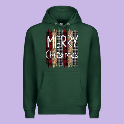 Merry Christmas Leopard Print Premium Hoodie Designed By Bettercallsaul