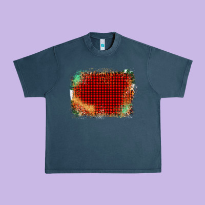 Western Red Green Farm Life Brush Stroke Urban Heavy Tee Designed By Bettercallsaul
