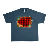 Midnight Navy Western Red Green Farm Life Brush Stroke Urban Heavy Tee - Bettercallsaul