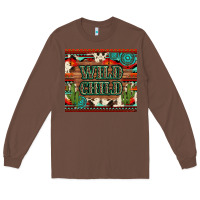 Chestnut wild chıld aztec gemstone and cactus Long Sleeve Tee - Artiststas