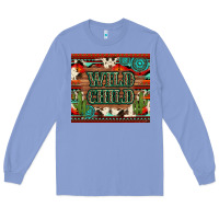Colony Blue wild chıld aztec gemstone and cactus Long Sleeve Tee - Artiststas