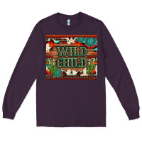 Plum wild chıld aztec gemstone and cactus Long Sleeve Tee - Artiststas