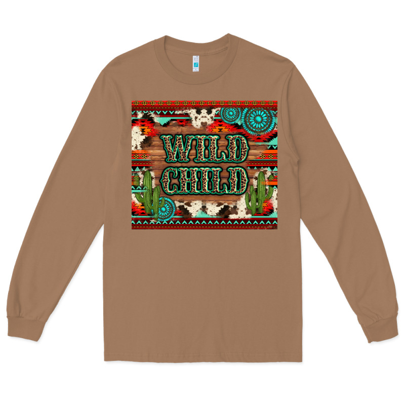 Wild Chıld Aztec Gemstone And Cactus Long Sleeve Tee by Artiststas | Teevron